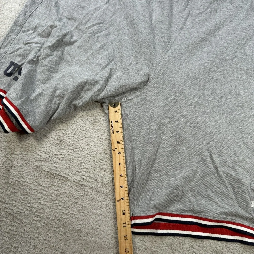 Polo Ralph Lauren Shorts Mens 5XB Grey Drawstring Sweat USA Flag Crest Gym